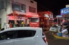 Fumaça em edifício no centro de Herval mobiliza Bombeiros 