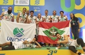 UNOESC/ABLUJHE volta para Joaçaba com o bronze dos JUBS 2021