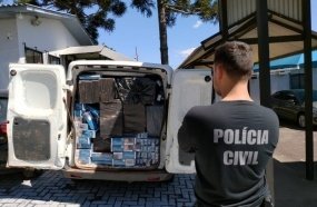 Homem é preso por contrabando de cigarros em Campos Novos