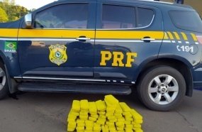 Dupla é presa com 36 quilos de maconha na BR-153