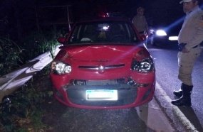 Polícia Rodoviária atende colisão entre veículos na SC-150