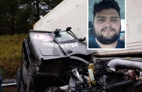 Motorista perde a vida em colisão entre carretas na BR-470 