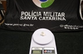 PM Rodoviária encontra droga durante abordagem de veículo na SC-355