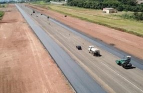 Imagens mostram avanço das obras do aeroporto de Joaçaba