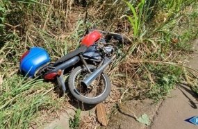 Casal fica ferido após sofrer queda de motocicleta na SC-150