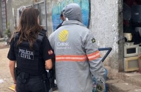 Polícia Civil e Celesc combatem furtos e receptação de fiação 