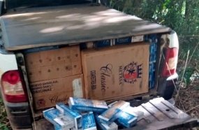 PRF apreende veículo carregado com cigarros contrabandeados 