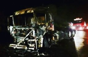 Cavalo mecânico é destruído por incêndio na BR-153