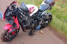 Queda de motocicleta deixa casal ferido na SC-135 