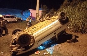 Mulher baleada morre após capotar o carro em Fraiburgo 