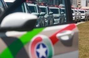 Governador entrega 109 viaturas para a Polícia Militar 