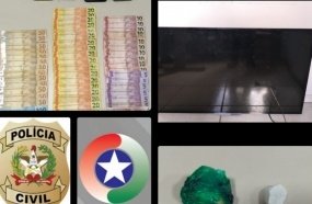 Polícia Civil de Herval apreende drogas e dinheiro durante operação