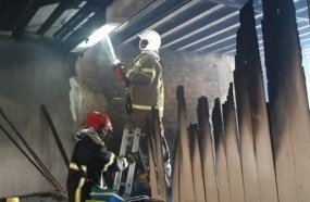 Incêndio em mercado mobiliza Bombeiros em Irani 