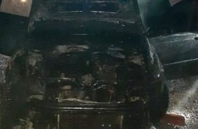 Carro pega fogo entre Rio das Antas e Videira 