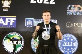 Joaçabense conquista 1º lugar no Catarinense de Kickboxing