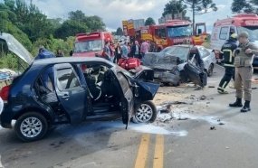 Morre segunda vítima da colisão frontal na SC-355 