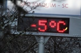 Fim de semana de sol, frio e geada em Santa Catarina