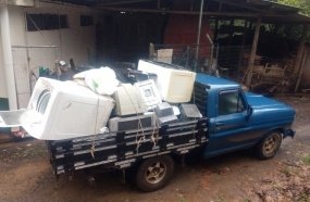 Coleta de lixo eletroeletrônico nas comunidades rurais de Herval 