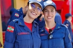 Mulheres se tornam comandantes de batalhões dos Bombeiros em SC