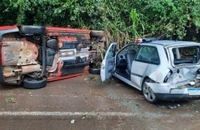 Três veículos se envolvem em acidente na SC-150