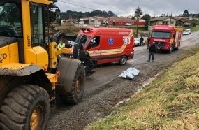 Mulher de 41 anos morre após ser atropelada por trator 