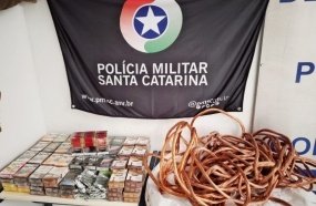 Comerciante é presa por receptação de fios de cobre furtados 