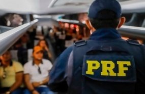 PRF encontra drogas com passageiro de ônibus em Joaçaba 