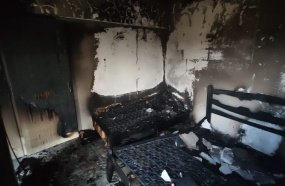 Incêndio em apartamento deixa adolescente ferido em Videira