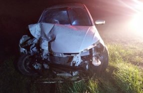 Condutor abandona veículo após colisão em poste na SC-355 