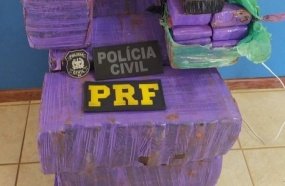 Ação conjunta apreende 150 kg de maconha em veículo na BR-470