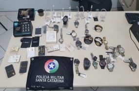 Ladrão é preso após furtar joalheria em Caçador 