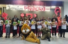 Polícia Militar forma mais uma turma do Proerd em Herval d´Oeste