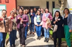 Assistência Social de Joaçaba realiza visita técnica em Pinhalzinho