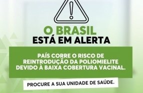 Campanha de vacinação contra a poliomielite termina na sexta-feira