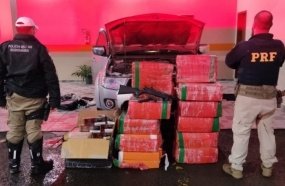 Morador de Concórdia é preso com mais de 300 kg de maconha