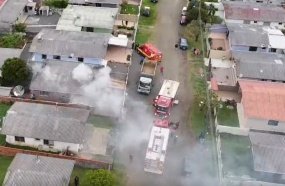 Cachorro morre durante incêndio em residência