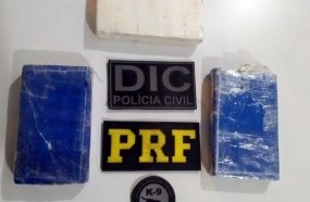 Passageiro de ônibus é preso com mais de 3 kg de cocaína
