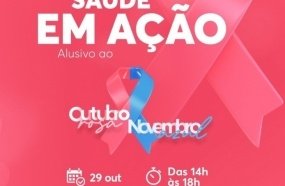 Saúde promove evento alusivo ao Outubro Rosa e Novembro Azul