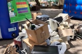 Joaçaba coleta mais de 800 kg de lixo eletrônico