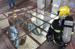 Incêndio em secador de grãos de cooperativa mobiliza Bombeiros