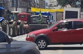 “Tratoraço” em Joaçaba marca protesto contra resultado das eleições 