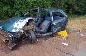 Colisão deixa motorista gravemente ferido em Campos Novos 