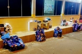 PM Rodoviária apreende mercadorias em ônibus que retornava do Paraguai
