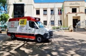 Joaçaba recebe nova ambulância para o SAMU