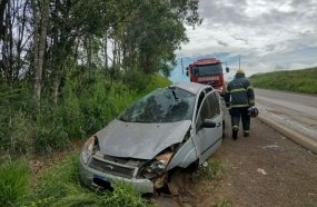 Morre adolescente vítima de capotamento na SC-355