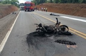 Motociclista morre após colisão na BR-282