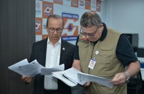 Governador acompanha monitoramento da Defesa Civil