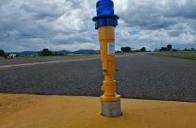 Inicia a instalação do balizamento noturno no aeroporto de Joaçaba