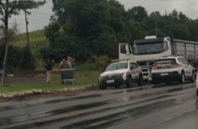 Caminhão furtado é recuperado pela Polícia Militar em Erval Velho