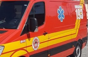 Homem é socorrido por Bombeiros após se ferir com foice 